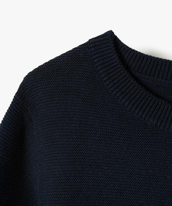Pull en coton à col rond garçon vue2 - GEMO (ENFANT) - GEMO