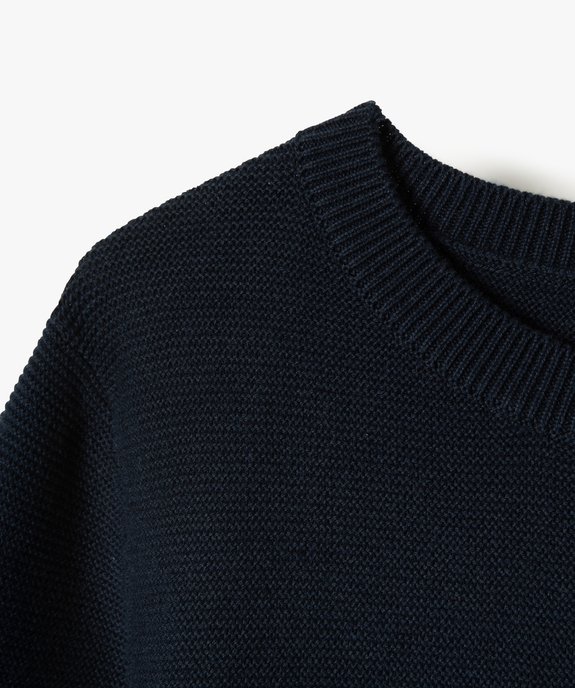 Pull en coton à col rond garçon vue2 - GEMO (ENFANT) - GEMO