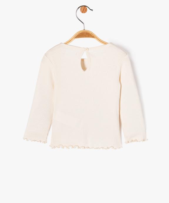 Tee-shirt à manches longues avec motif ourson bébé fille - LuluCastagnette vue4 - LULUCASTAGNETTE - GEMO