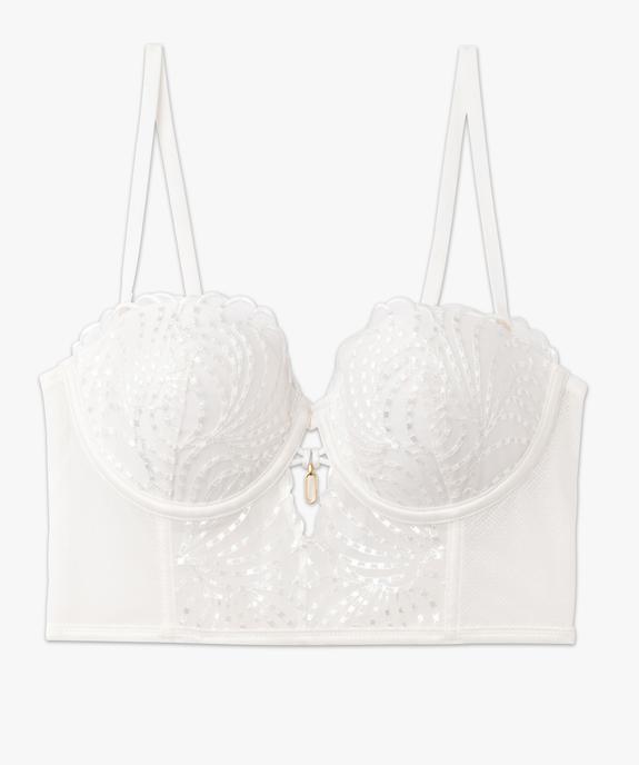 Bustier en dentelle à bretelles multipositions femme vue5 - GEMO(HOMWR FEM) - GEMO