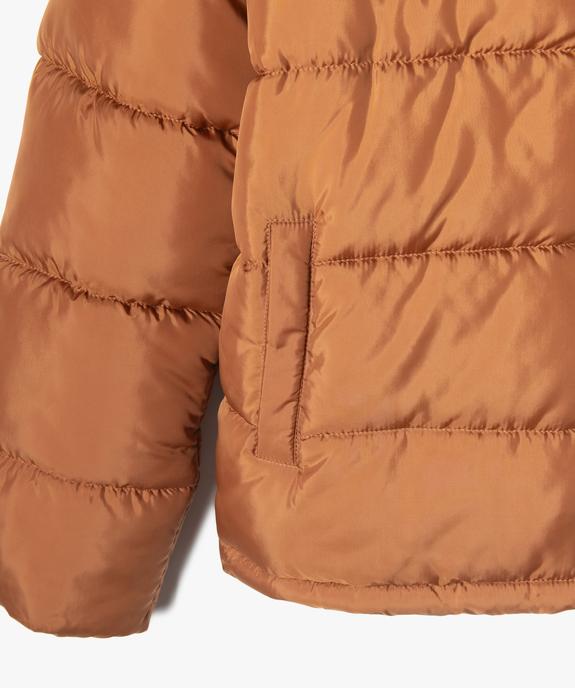 Blouson matelassé bicolore à capuche amovible garçon vue3 - GEMO 4G GARCON - GEMO