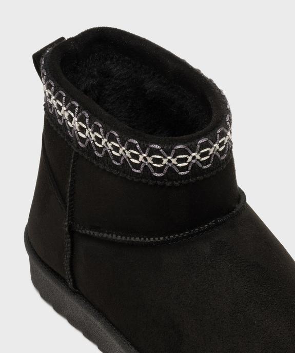 Boots fourrées à tige brodée fille vue6 - LOVELY WINGS - GEMO