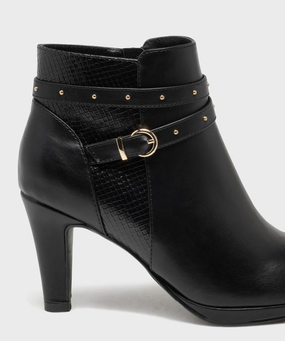 Bottines à talon avec en suédine femme - Valentina Baldano vue6 - VALENTINA BALDA - GEMO