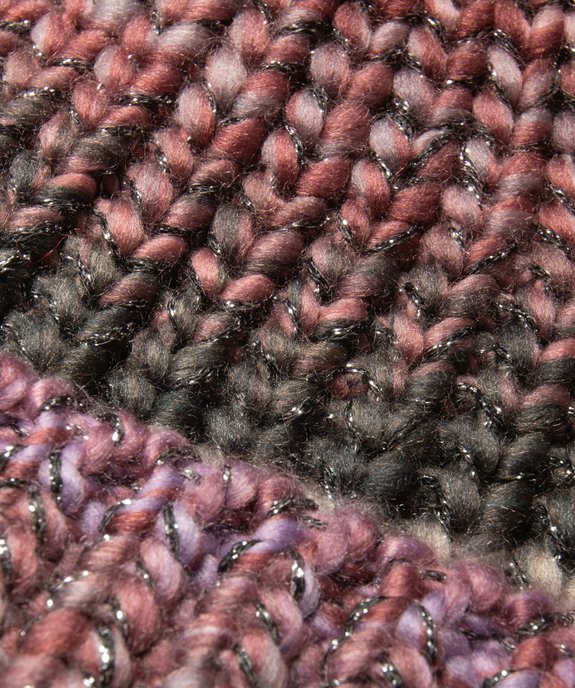 Bonnet femme en maille épaisse multicolore et fil brillant vue2 - GEMO (ACCESS) - GEMO