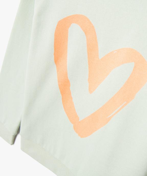 Sweat molletonné avec motif fille vue2 - GEMO (ENFANT) - GEMO
