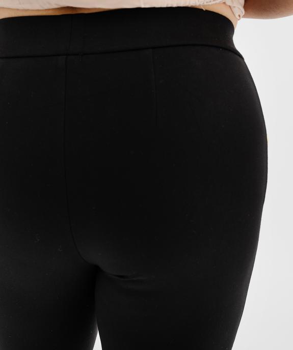 Pantalon ajusté en viscose stretch à taille élastiquée femme grande taille vue5 - GEMO (G TAILLE) - GEMO