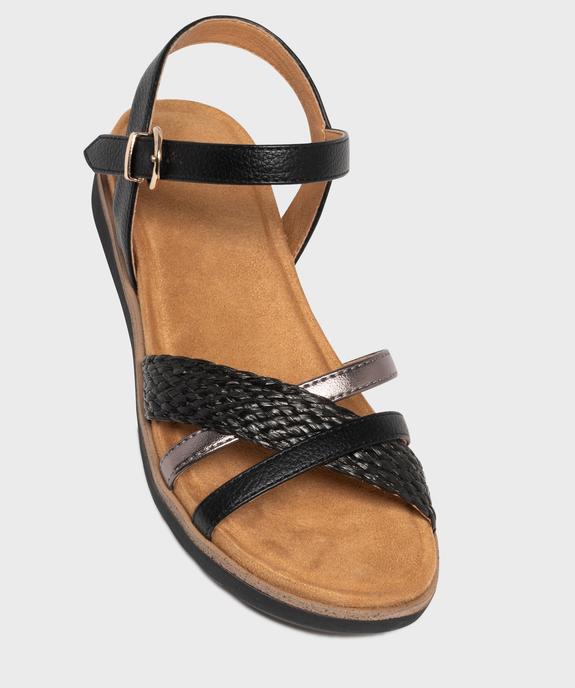 Sandales à talon compensée et brides croisées femme - Valentina Baldano  vue5 - VALENTINA BALDA - GEMO