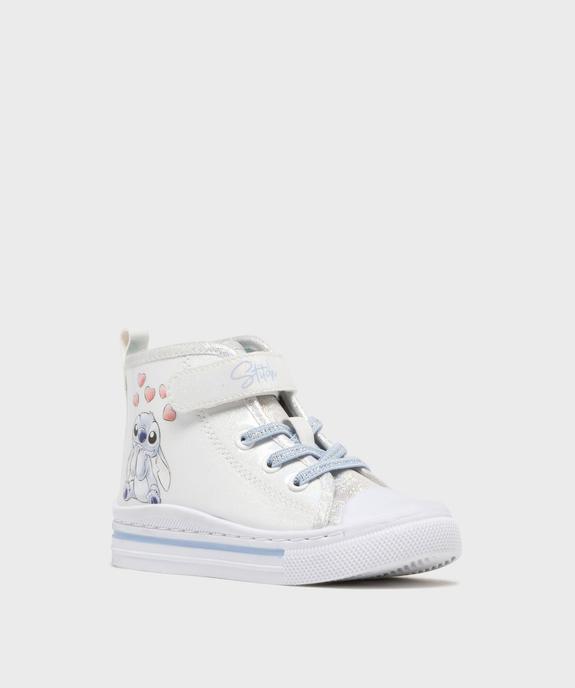Baskets montantes avec motif Stitch fille - Disney vue2 - LILO & STITCH - GEMO