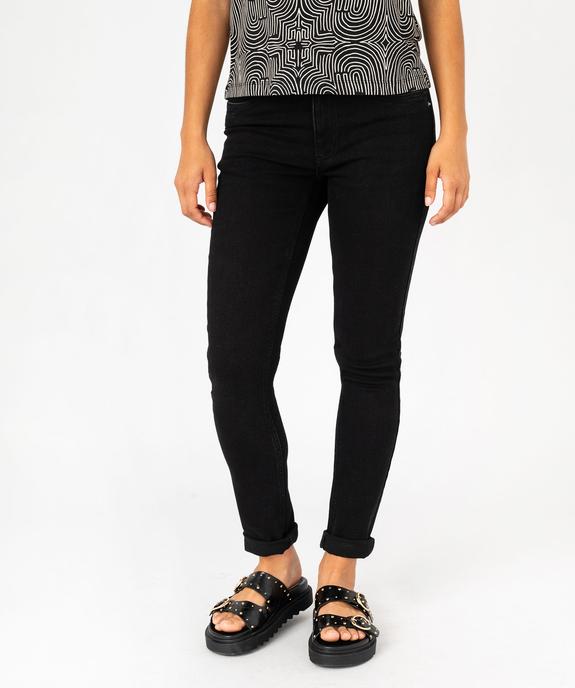 Jean Slim taille normale femme vue1 - GEMO 4G FEMME - GEMO