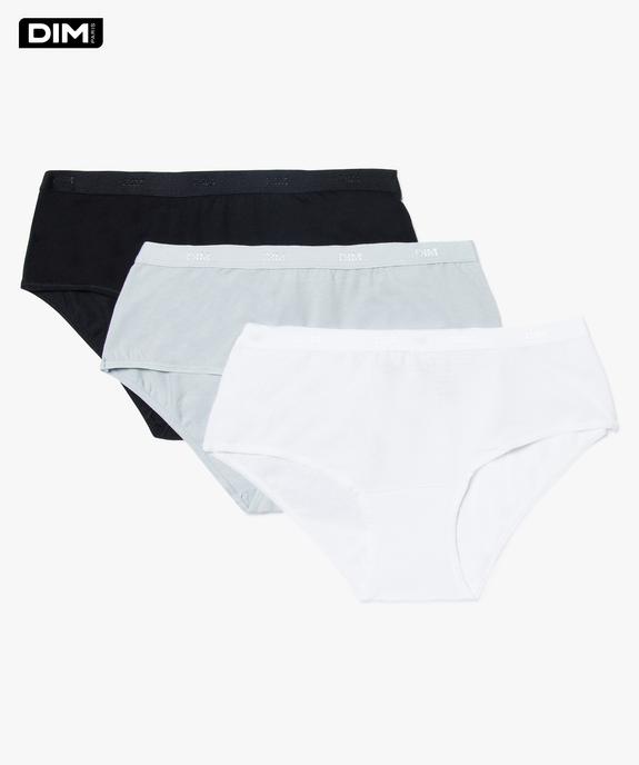 Boxer femme en coton stretch (lot de 3) - Dim vue1 - DIM - GEMO