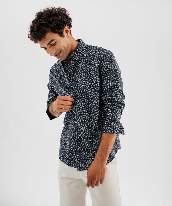 Chemise à motif feuillage homme vue2 - GEMO 4G HOMME - GEMO