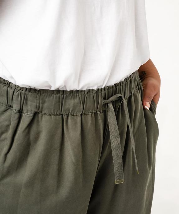 Pantalon en Lyocell femme grande taille - GEMO (G TAILLE) Pantalon en Lyocell femme grande taille vue2 - GEMO (G TAILLE) - GEMO