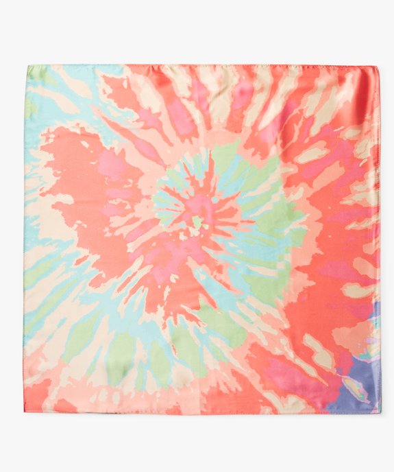 Foulard femme multicolore en matière satinée vue4 - GEMO (ACCESS) - GEMO