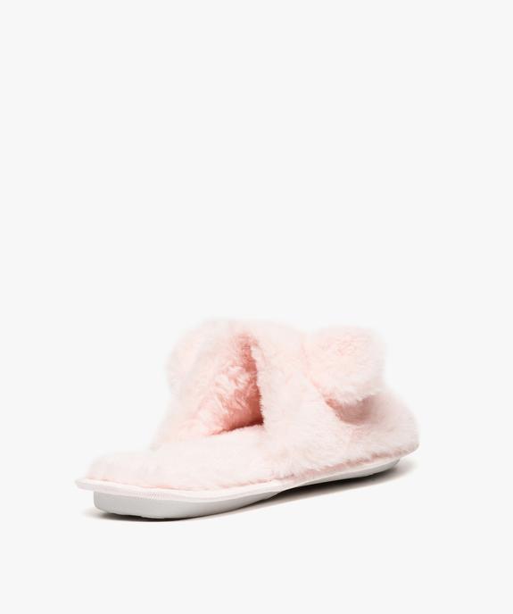 Mules d'intérieur femme avec oreilles  relief vue4 - GEMO(HOMWR FEM) - GEMO