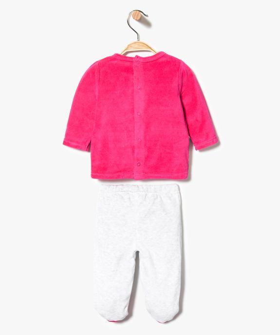 Ensemble pyjama 2 pièces motif girafe avec pieds ou sans pieds vue2 - GEMO(BB COUCHE) - GEMO