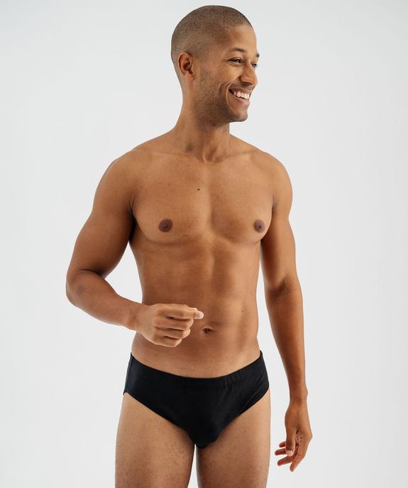 Slip en coton stretch à taille élastiquée homme (lot de 3) vue8 - GEMO 4G HOMME - GEMO