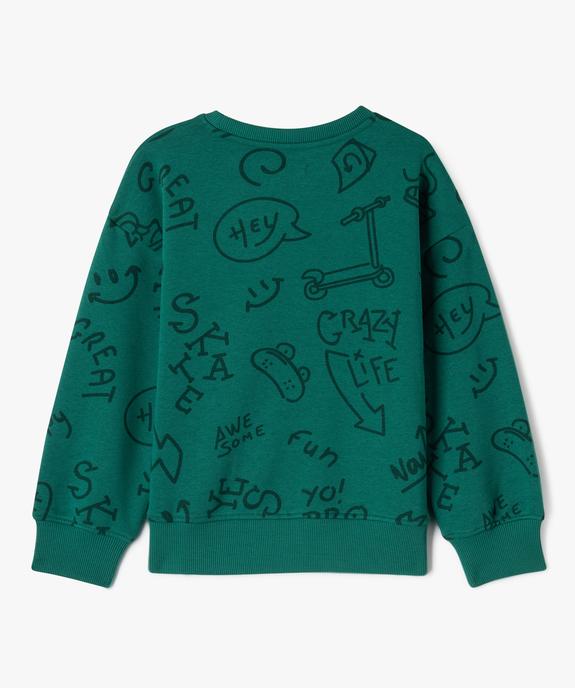 Sweat à motifs garçon vue3 - GEMO (ENFANT) - GEMO