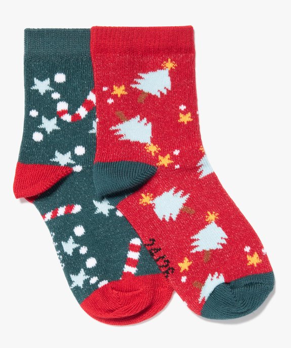 Chaussettes garçon tige haute Noël (lot de 2) vue1 - GEMO (ENFANT) - GEMO