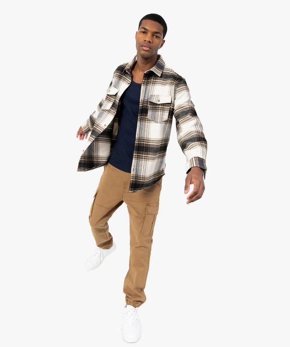 Surchemise homme à carreaux vue5 - GEMO (HOMME) - GEMO