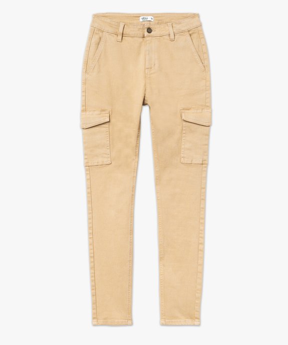 Pantalon cargo coupe slim femme vue4 - GEMO 4G FEMME - GEMO