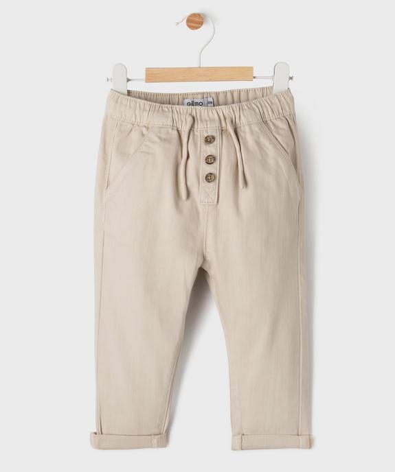 Pantalon en denim coloré bébé garçon vue5 - GEMO(BB COUCHE) - GEMO
