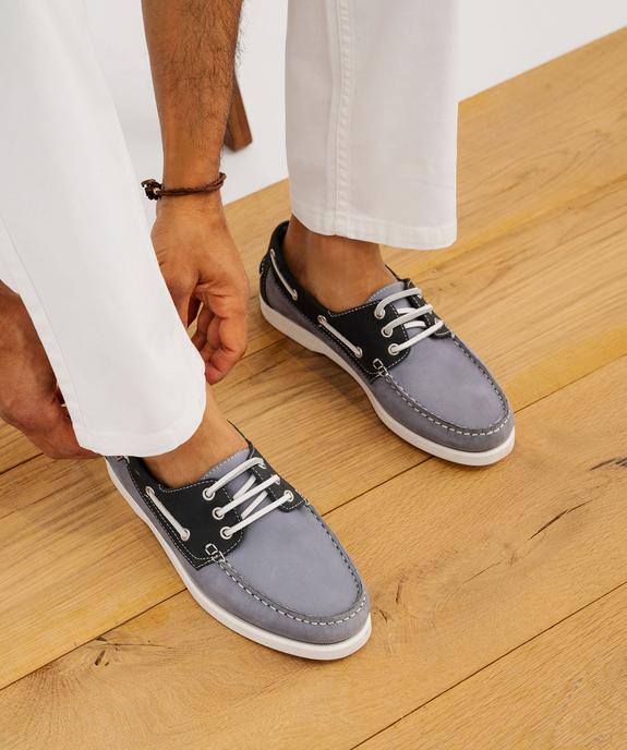 Chaussures bateau bicolore - Tanéo vue1 - TANEO - GEMO