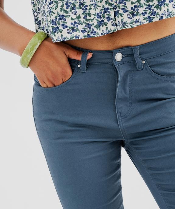 Pantalon Regular taille normale en coton stretch femme vue2 - GEMO 4G FEMME - GEMO