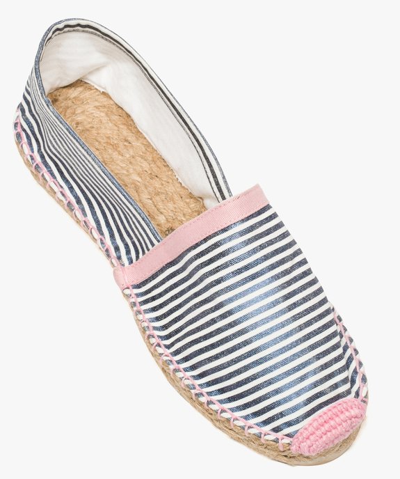 Espadrilles façon marinière irisée vue5 - GEMO (PLAGE) - GEMO