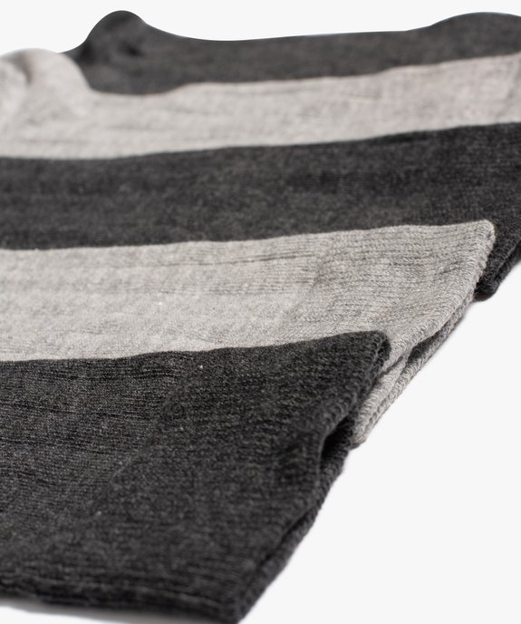 Chaussettes homme en maille côtelée (lot de 5) vue2 - GEMO(HOMWR HOM) - GEMO