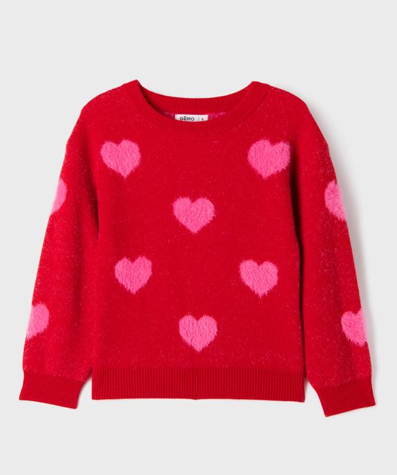 Pull douillet à motifs all over fille vue1 - GEMO (ENFANT) - GEMO