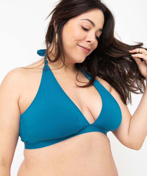 Haut de maillot de bain femme grande taille forme triangle vue1 - GEMO 4G FEMME - GEMO