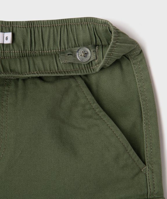 Bermuda cargo taille ajustable garçon vue2 - GEMO (ENFANT) - GEMO