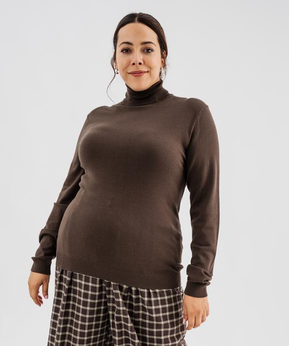 Pull col roulé en maille fine homme vue4 - GEMO 4G HOMME - GEMO
