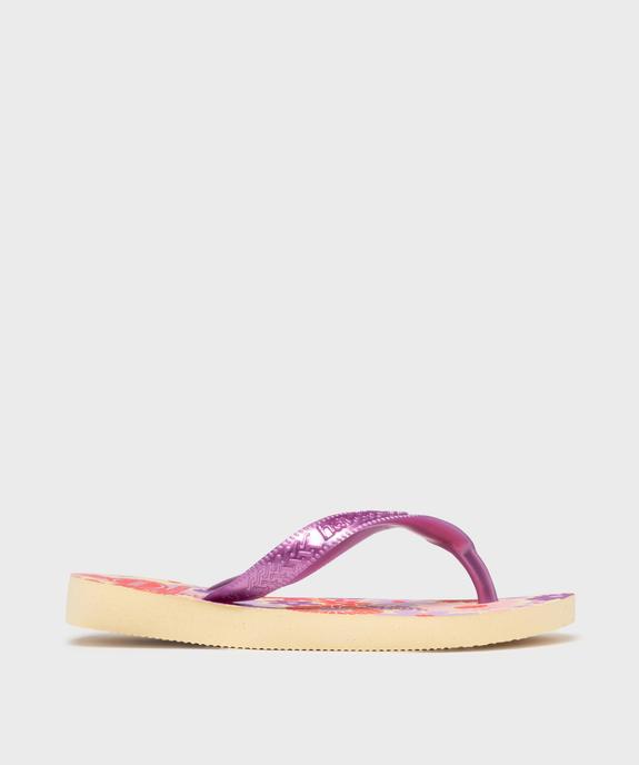 Tongs Kids Flores avec brides dorées fille - Havaianas vue2 - HAVAIANAS - GEMO