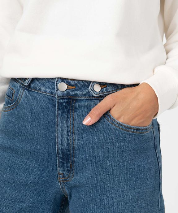 Jean femme « wide leg » taille haute vue2 - GEMO(FEMME PAP) - GEMO