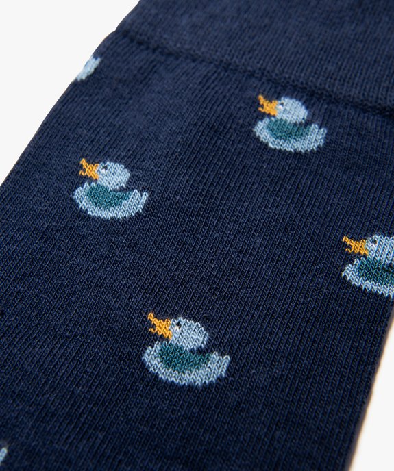 Chaussettes hautes à motif canards homme (lot de 2) vue3 - GEMO(HOMWR HOM) - GEMO
