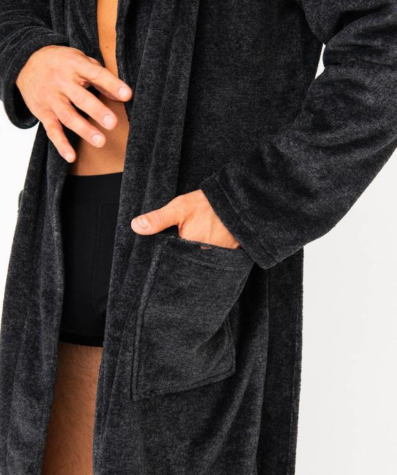 Robe de chambre peignoir en maille peluche homme vue2 - GEMO(HOMWR HOM) - GEMO