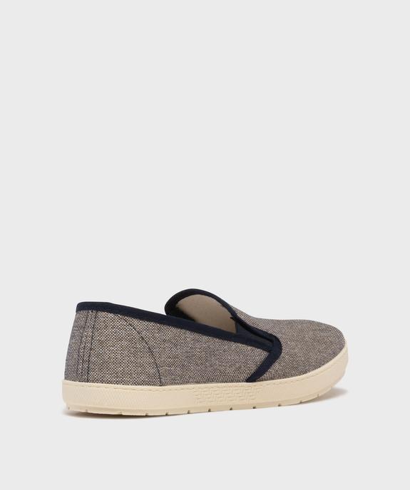 Chaussons pantoufles en toile homme vue4 - G'FLEX GEMO FOR GOOD - GEMO
