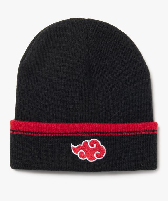 Bonnet  en maille avec revers fantaisie garçon - Naruto Shippuden vue1 - NARUTO - GEMO
