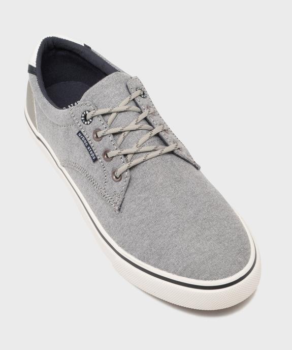 Baskets en toile avec empiècement au talon homme - Urban Steps vue5 - URBAN STEPS GEMO FOR GOOD - GEMO