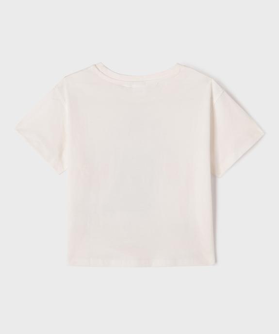 Tee-shirt manches courtes motif Stitch fille - Disney vue3 - LILO & STITCH - GEMO