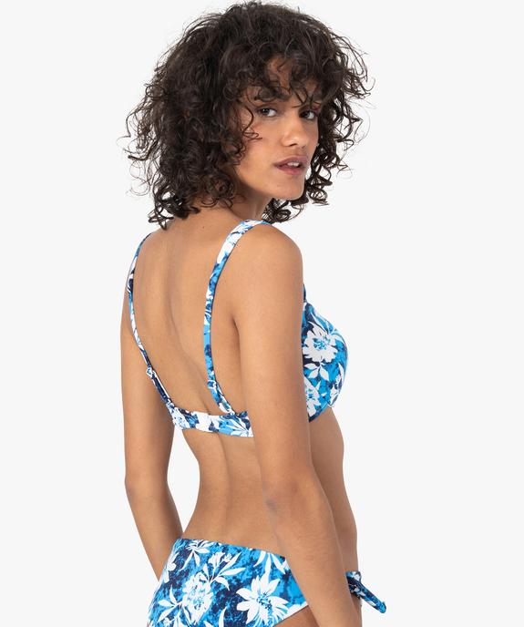 Haut de maillot de bain femme forme corbeille à armatures vue5 - GEMO (PLAGE) - GEMO