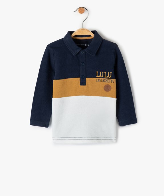 Polo bébé garçon manches longues en maille - LuluCastagnette vue2 - LULUCASTAGNETTE - GEMO