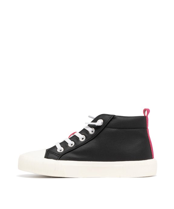 Baskets fille en toile mid-cut à lacets élastiques Love Trend vue4 - LOVELY WINGS GEMO FOR GOOD - GEMO