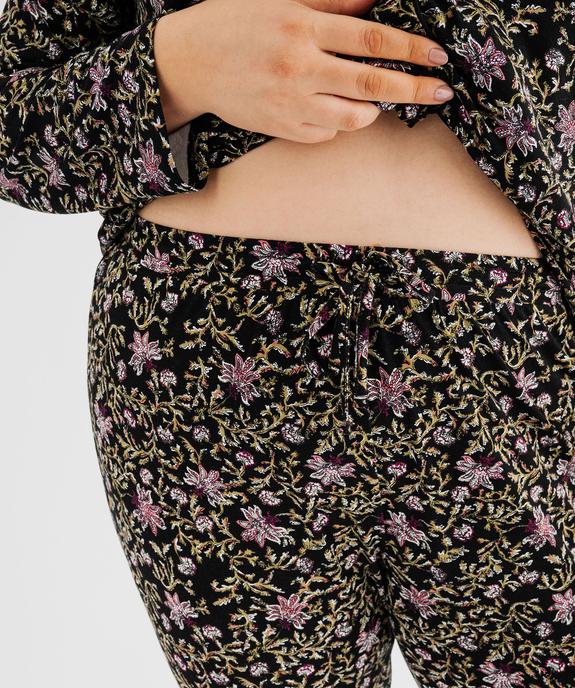 Pyjama femme grande taille deux pièces : chemise et pantalon vue6 - GEMO 4G FEMME - GEMO