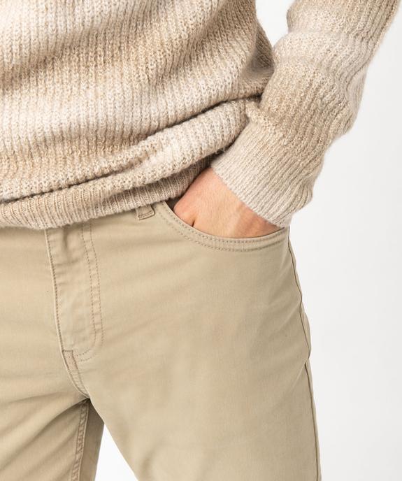 Pantalon slim stretch 5 poches homme vue2 - GEMO 4G HOMME - GEMO