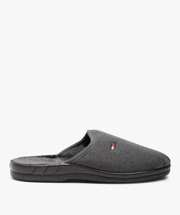 Pantoufles homme mules confort unies dessus jersey vue1 - GEMO(HOMWR HOM) - GEMO
