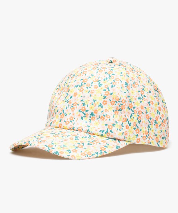 Casquette fille à motifs fleuris vue1 - GEMO (ENFANT) - GEMO