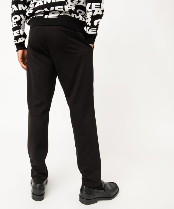 Pantalon en maille sergée casual homme vue3 - GEMO (HOMME) - GEMO
