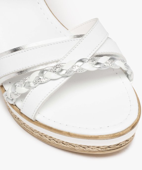 Sandales femme à talon dessus cuir - Tanéo vue6 - TANEO - GEMO
